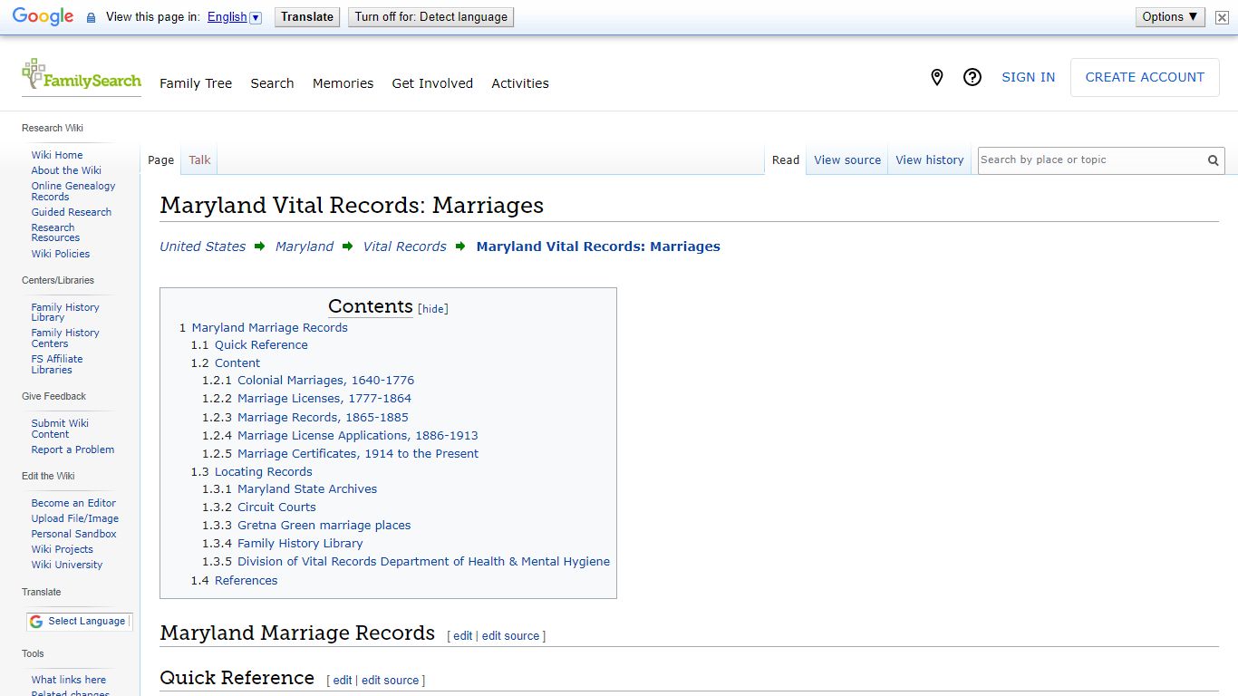 Maryland Vital Records: Marriages • FamilySearch